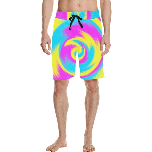 bañador color Men's All Over Print Casual Shorts (Model L23)