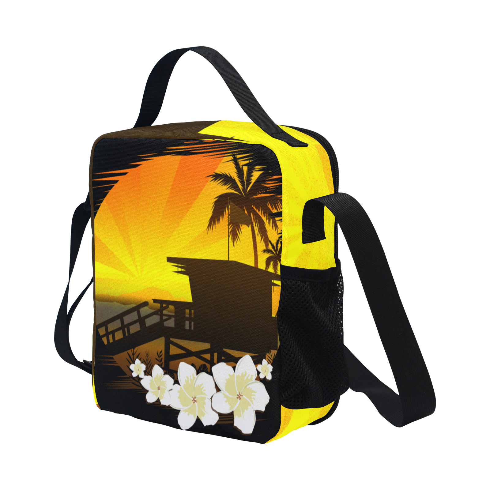 The Beach Life All Over Print Crossbody Lunch Bag for Kids (Model 1722)