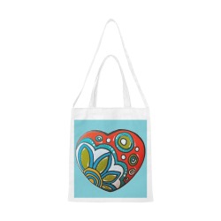 Heart Rock Canvas Tote Bag/Medium (Model 1701)