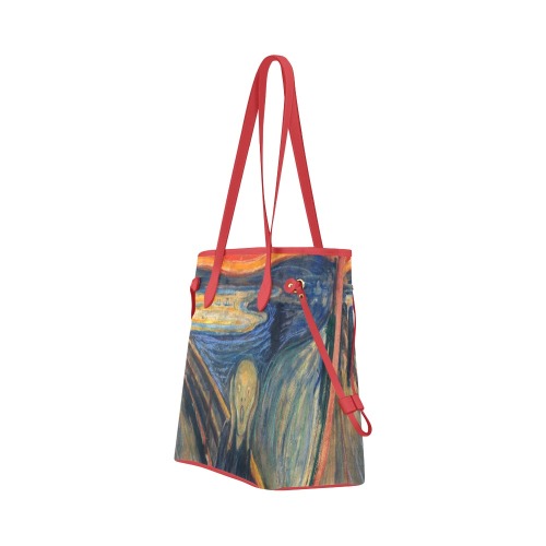 Edvard Munch-The scream Clover Canvas Tote Bag (Model 1661)
