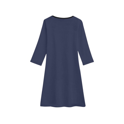 Foxy Roxy Dark Blue Girls' Long Sleeve Dress (Model D59)
