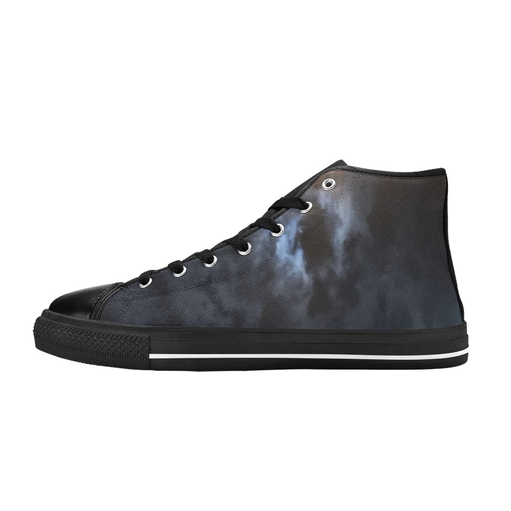Mystic Moon Collection Men’s Classic High Top Canvas Shoes (Model 017)