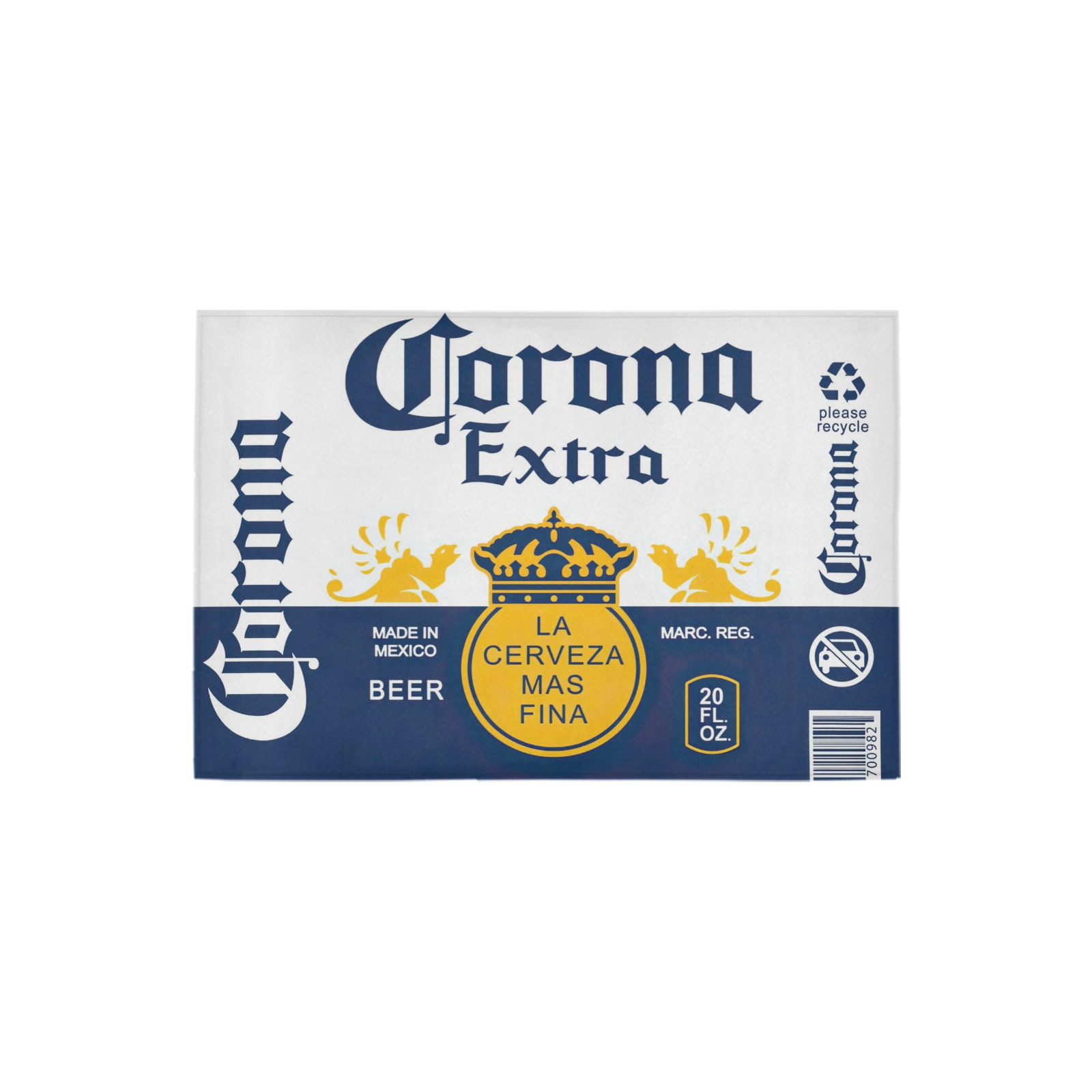 Corona Beer Matt Azalea Doormat 24" x 16" (Sponge Material)