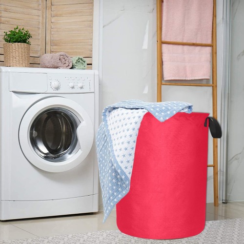 color Spanish red Laundry Bag (Large)