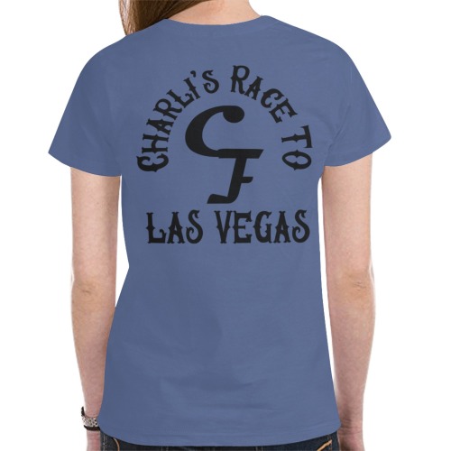 Charli'sRaceBrandBlueShirt New All Over Print T-shirt for Women (Model T45)