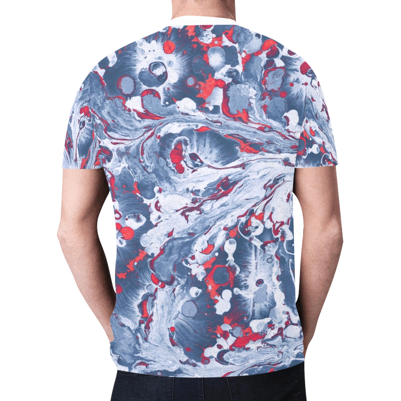 Blue Marble New All Over Print T-shirt for Men (Model T45)
