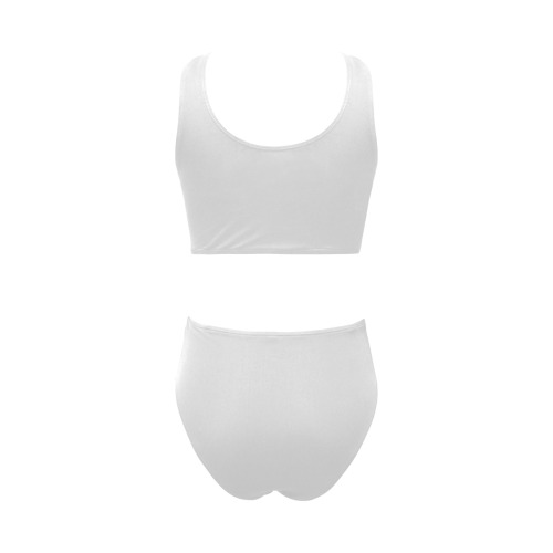 WHITE Chest Bowknot Bikini Swimsuit (Model S33)