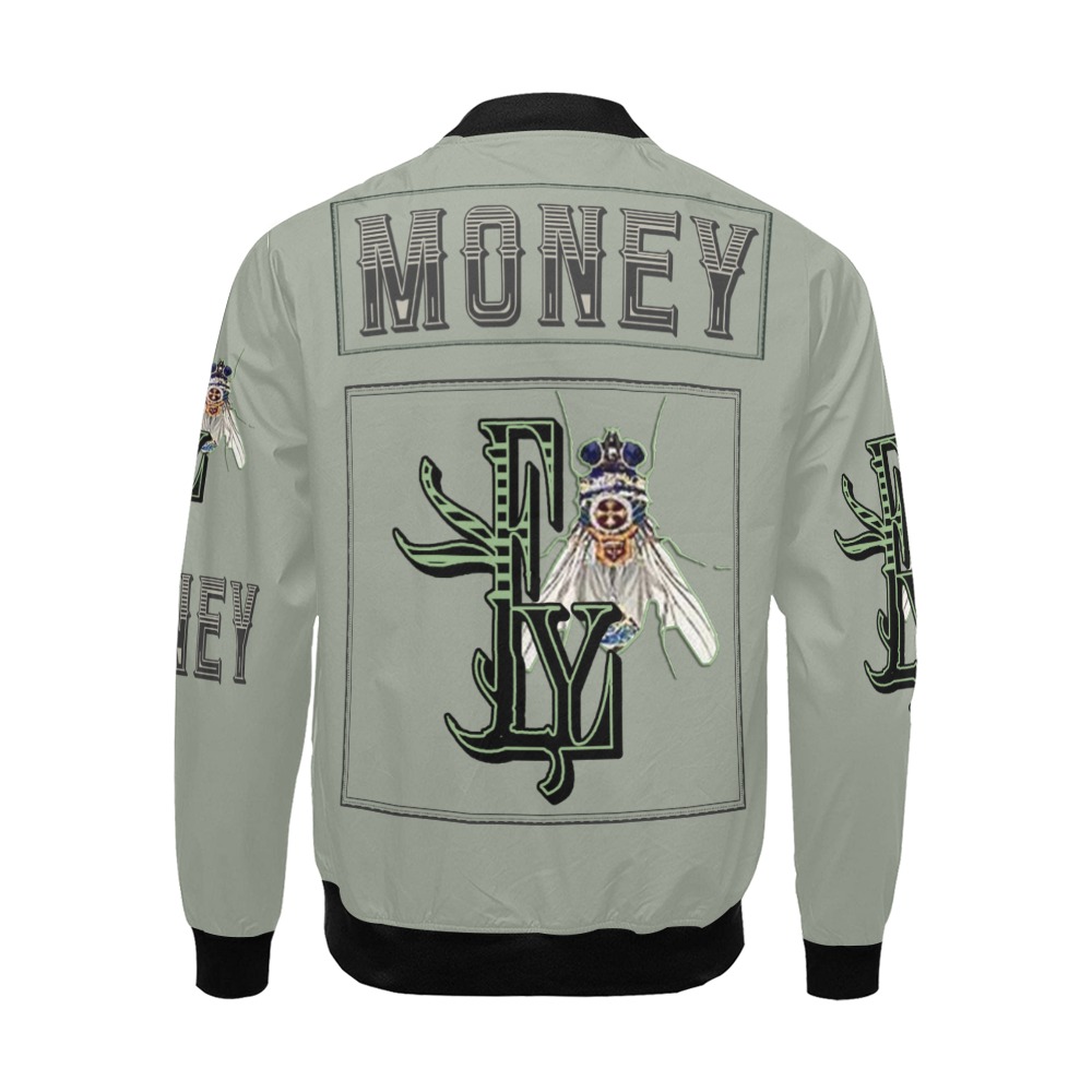 Money Collectable Fly All Over Print Bomber Jacket for Men (Model H19)