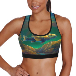 Celestial Swim Women's All Over Print Sports Bra (Model T52)