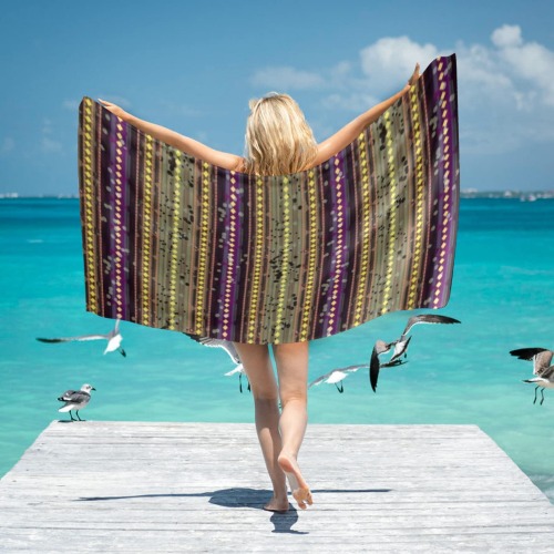 khăn lụa Beach Towel 31"x71"(NEW)