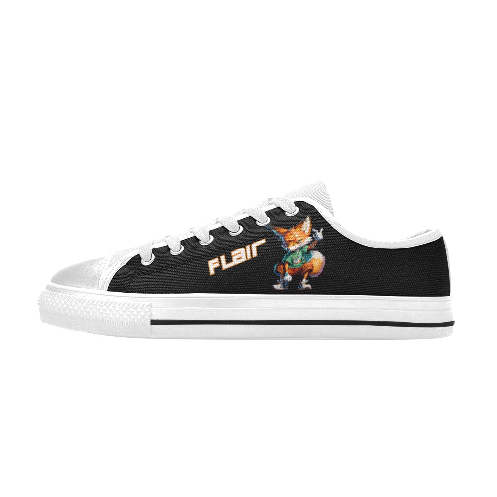 IMG_8432 Flair Sneakers Low Top Canvas Shoes for Kid (Model 018)