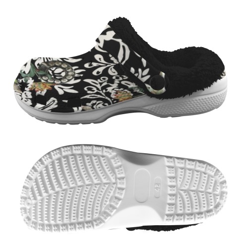 Just Bees and Dials and Fish and Tulips Fleece Lined Foam Clogs for Adults