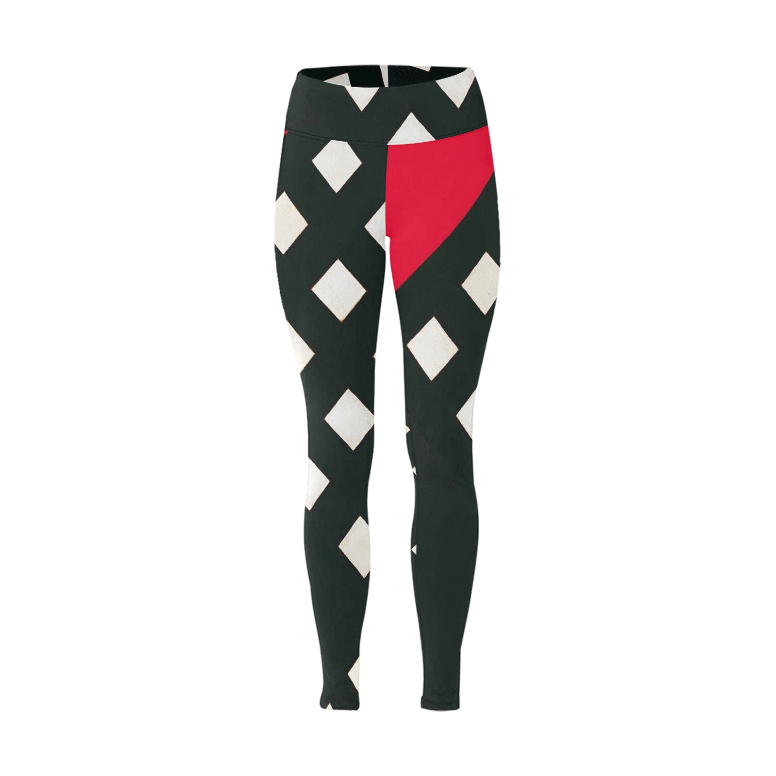 Counter-composition XV by Theo van Doesburg- Women's Big Size Workout Leggings (Model L43)