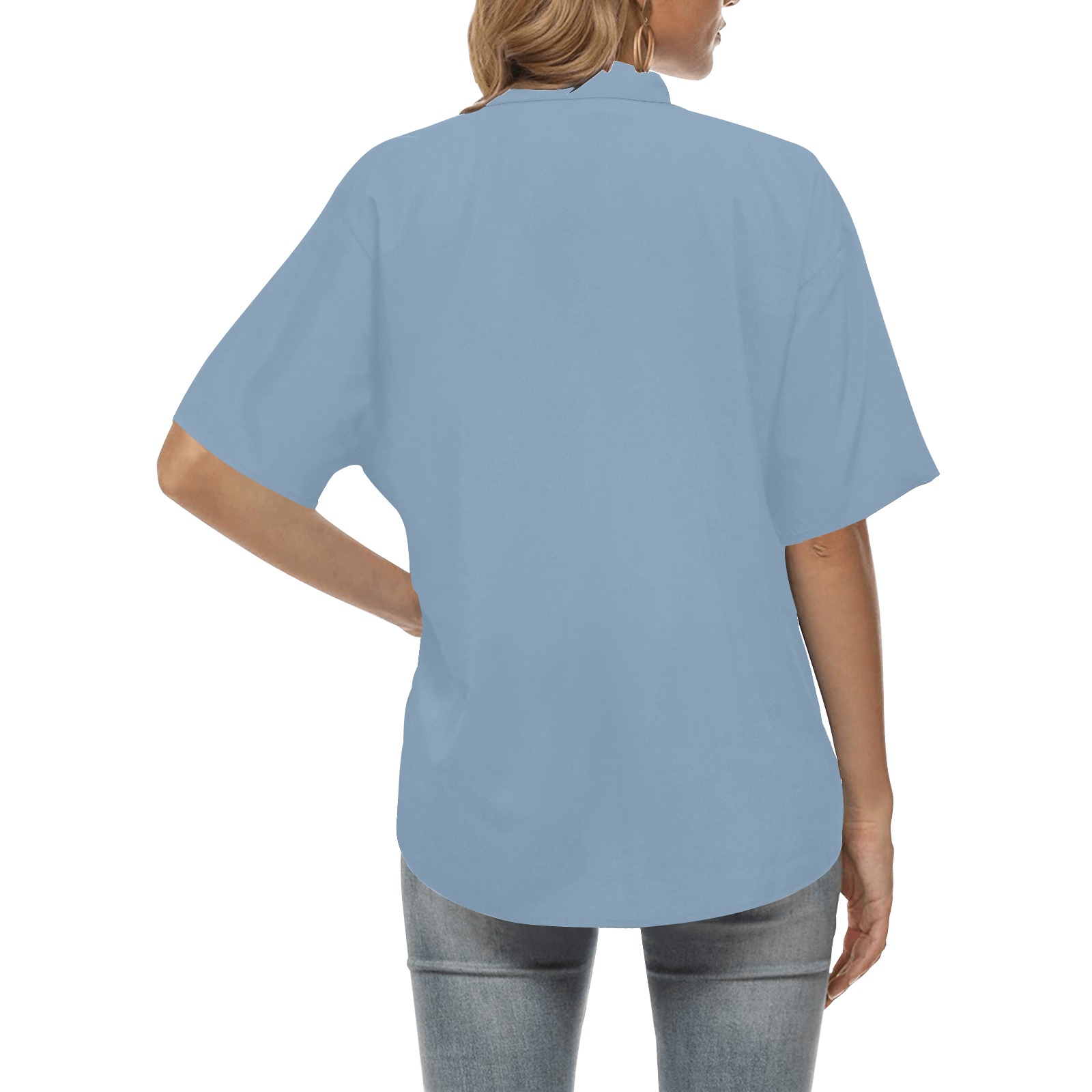 Glacier Lake All Over Print Hawaiian Shirt for Women (Model T58)