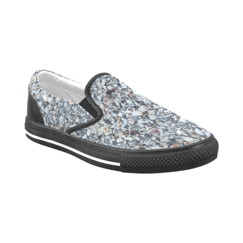 Shells On The Beach 7294 Men's Unusual Slip-on Canvas Shoes (Model 019)