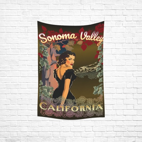 SONOMA VALLEY PINUP TAPESTRY
