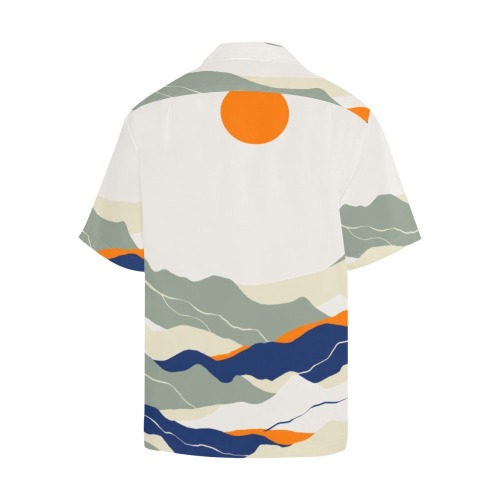 Modern abstract landscape of strokes-2 Hawaiian Shirt (Model T58)