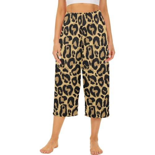 Leopard Cropped Pajama Pants (Model L66)