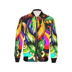 Mardi Gras Colorful New Orleans Kids' All Over Print Bomber Jacket (Model H40)