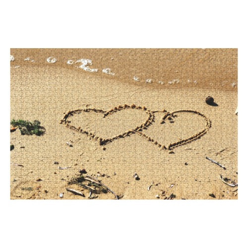 Hearts Written In Sand