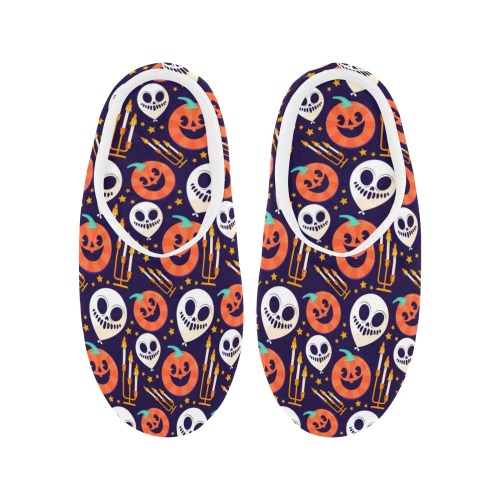 Cute Halloween Slippers Women's Non-Slip Cotton Slippers (Model 0602)