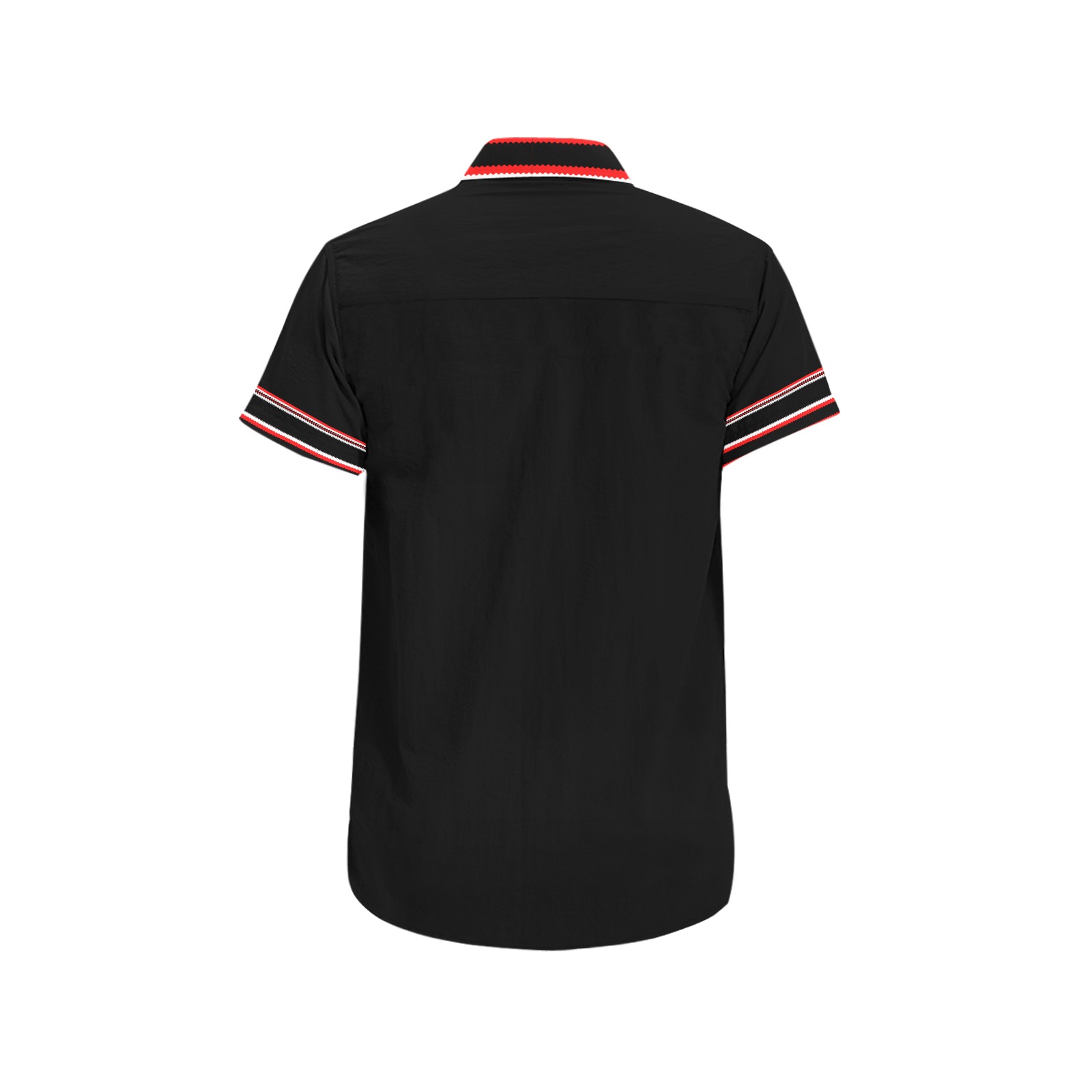 Igorot Sidestripe Mens Polo Black Men's All Over Print Short Sleeve Shirt (Model T53)