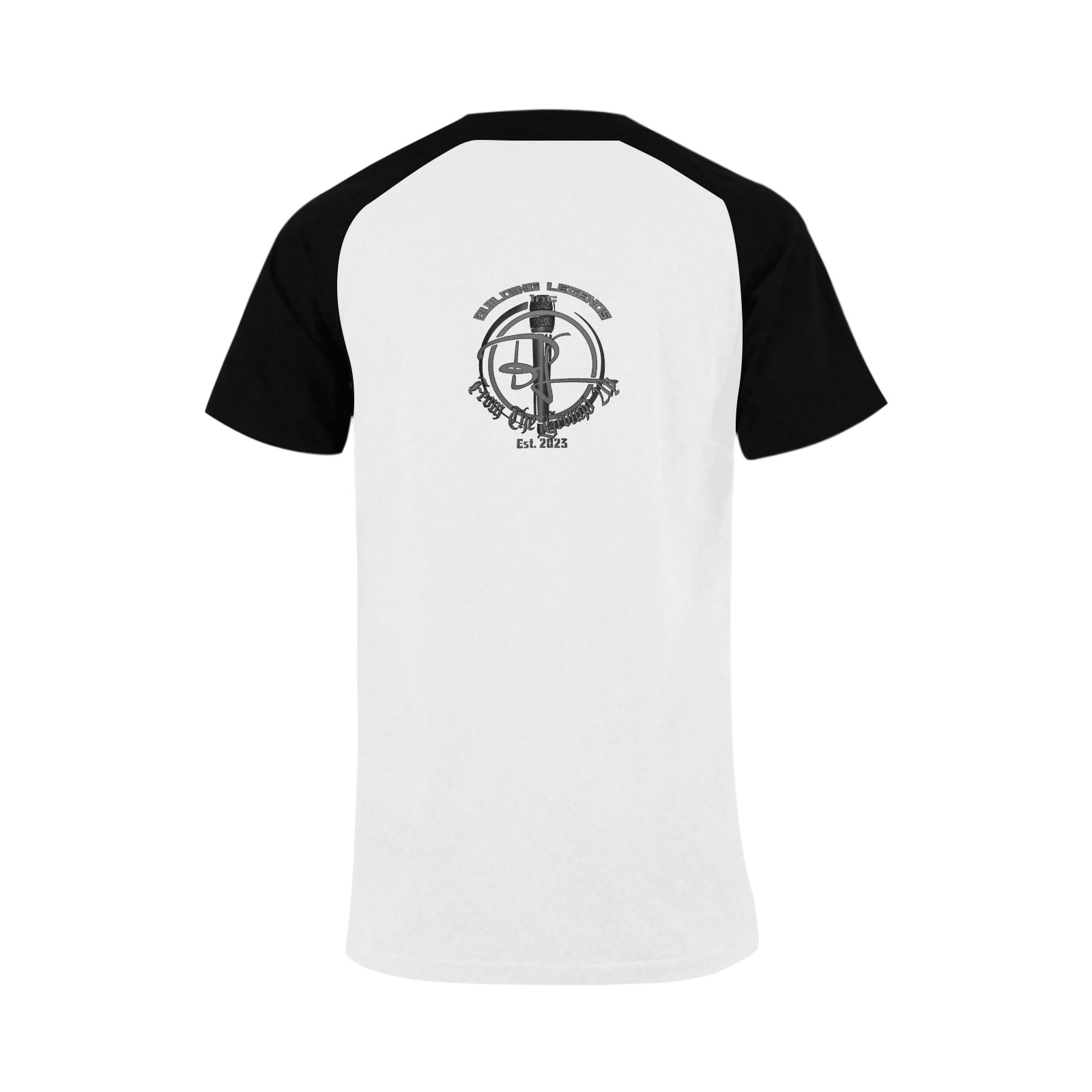 Are We Building B/W T-Shirt Men's Raglan T-shirt (USA Size) (Model T11)