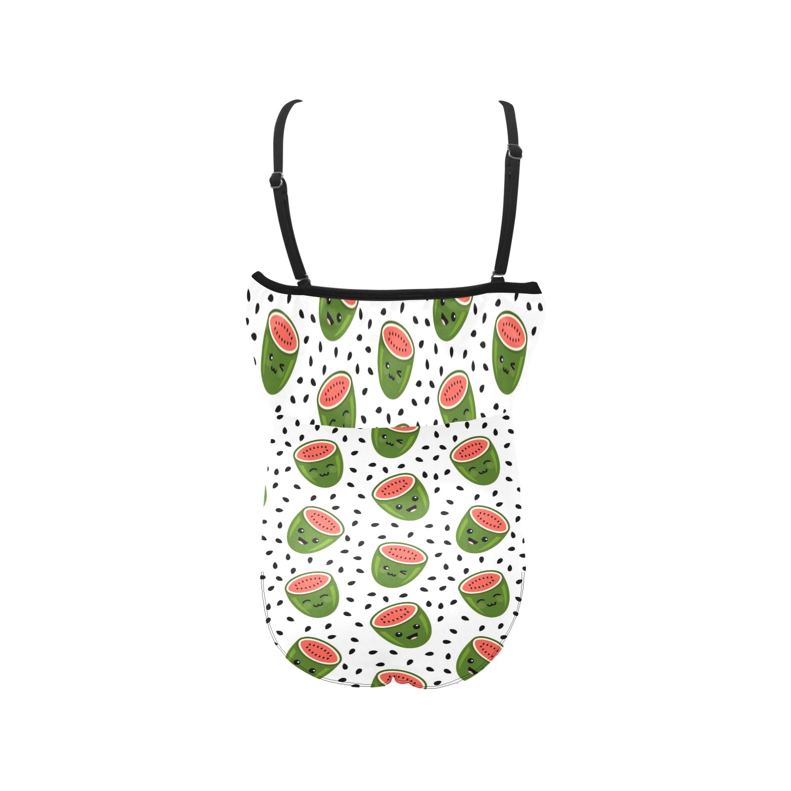 Watermelon Kids' Spaghetti Strap Ruffle Swimsuit (Model S26)