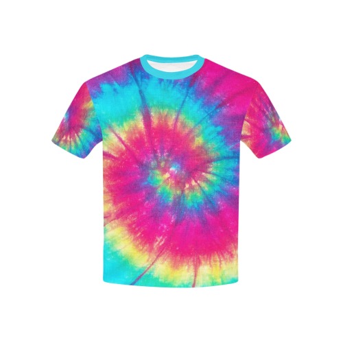 Tie Dye Kids' All Over Print T-shirt (USA Size) (Model T40)
