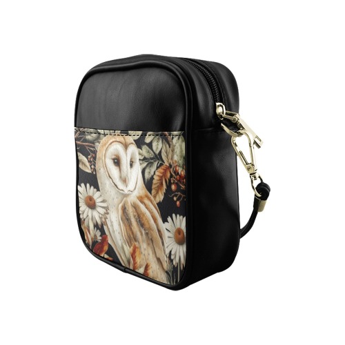 Barn Owl Autumn Sling Bag Sling Bag (Model 1627)