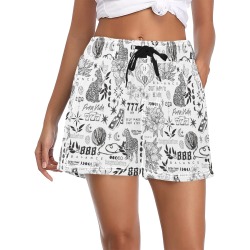 Inspirational tattoo pattern BL 2 Women's Casual Board Shorts (Model L54)