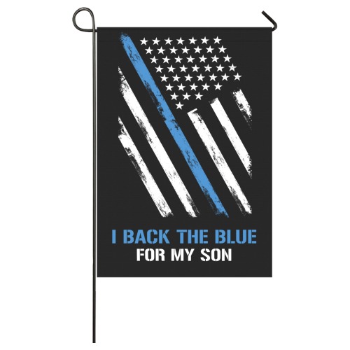 I Back The Blue For My Son Garden Flag 28''x40'' （Without Flagpole）