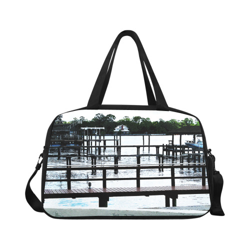 Docks On The River 7580 Fitness Handbag (Model 1671)
