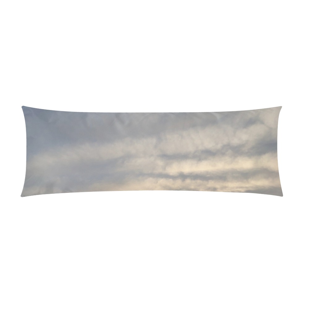 Rippled Cloud Collection Custom Zippered Pillow Case 21"x60"(Two Sides)