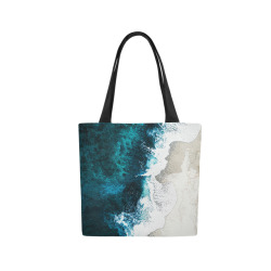 Ocean And Beach Canvas Tote Bag (Model 1657)