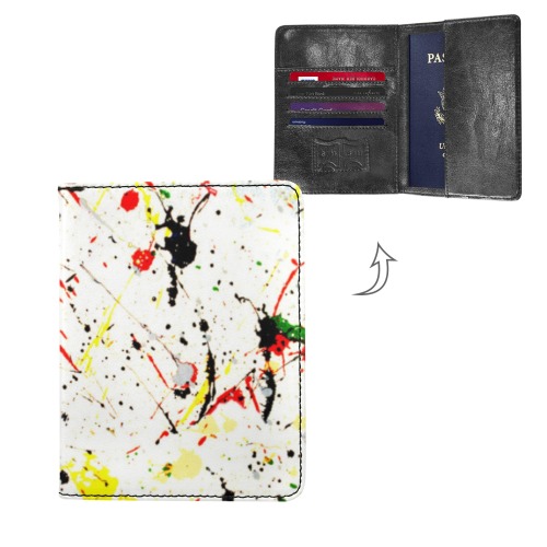 Yellow & Black Paint Splatter