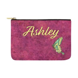 green butterfly Carry-All Pouch 12.5''x8.5''