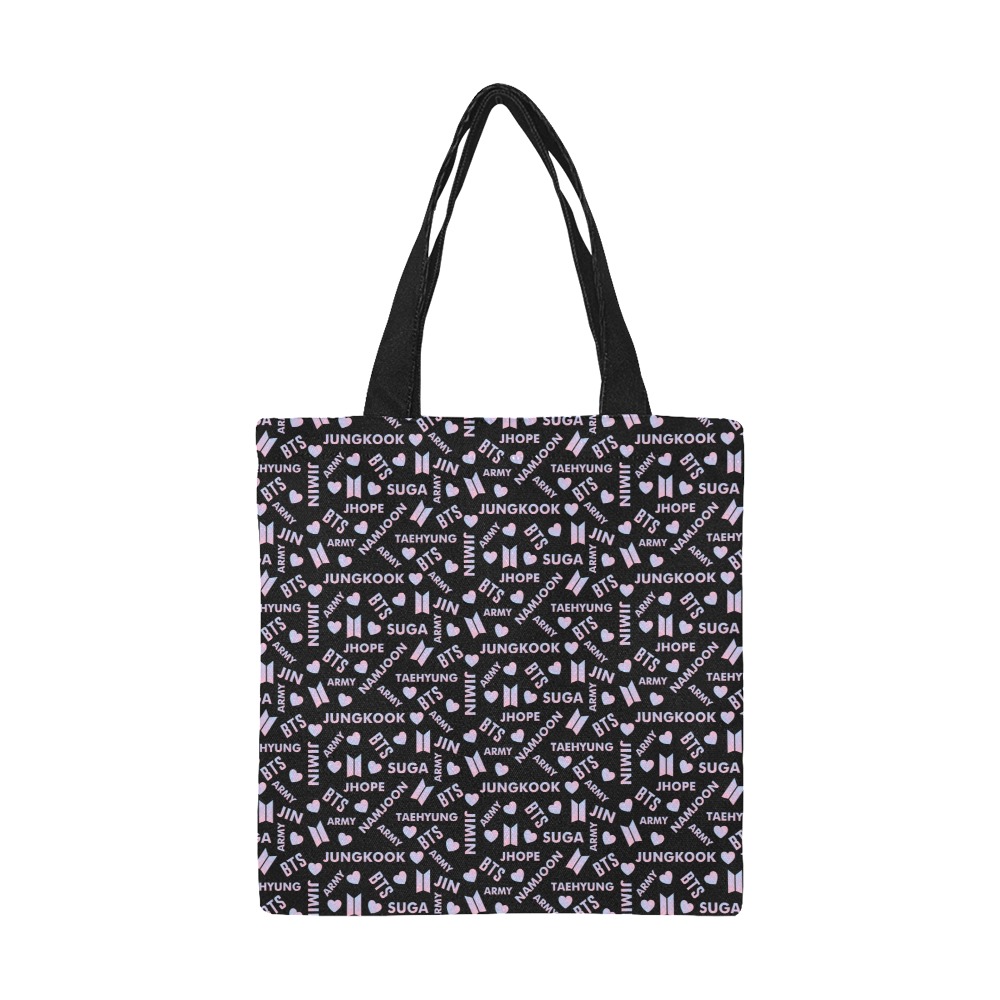 BTS All Over Print Canvas Tote Bag/Small (Model 1697)