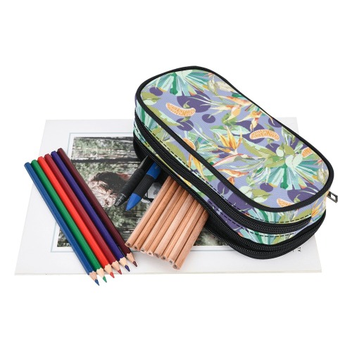 Orange in the palms jungle 103 Pencil Pouch/Large (Model 1680)