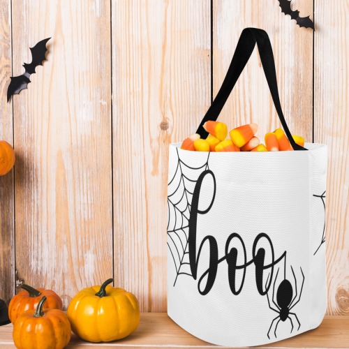 HALLOWEEN  BOO BLACK & WHITE TRICK OR TREAT BAG Halloween Candy Bag
