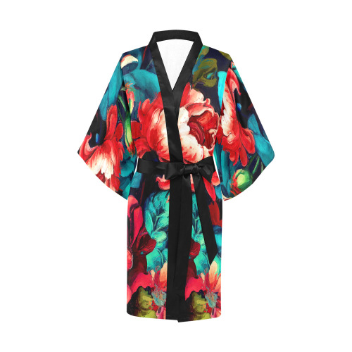 flowers botanic art (6) fashion kimono Kimono Robe