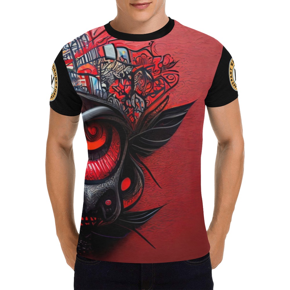 red eye All Over Print T-Shirt for Men (USA Size) (Model T40)