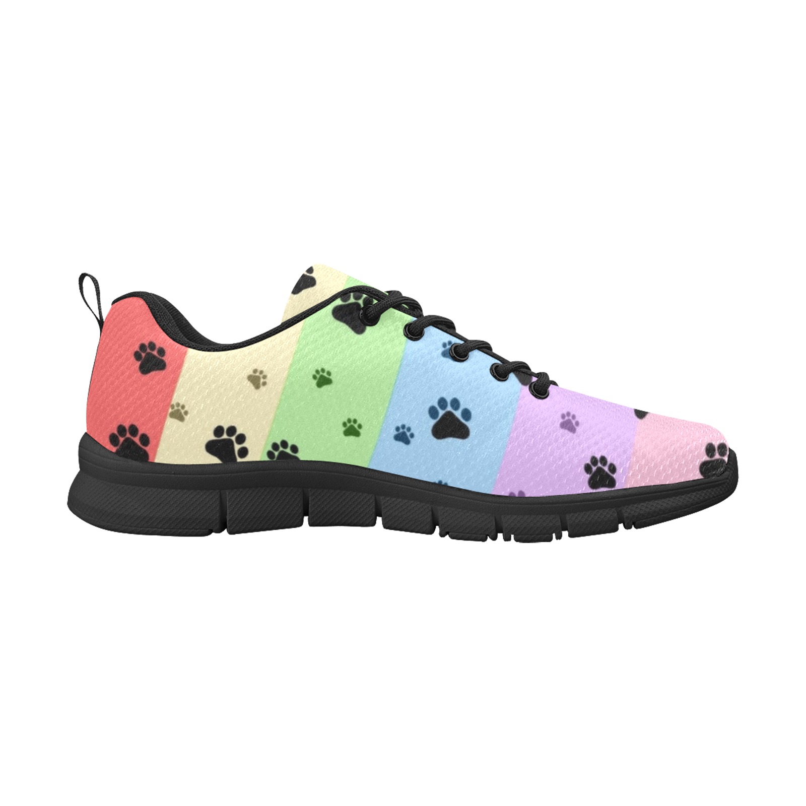 Rainbow Paws by  Nico Bielow Men's Breathable Running Shoes (Model 055)