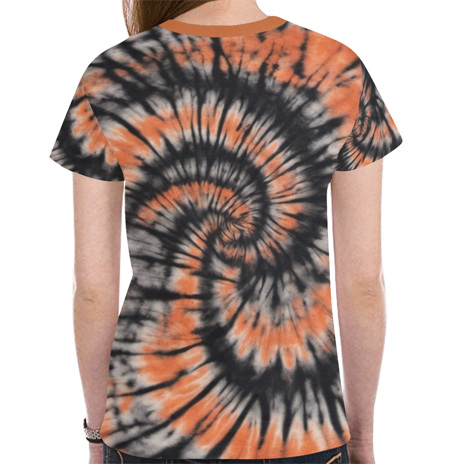C 2 Tie-dye New All Over Print T-shirt for Women (Model T45)