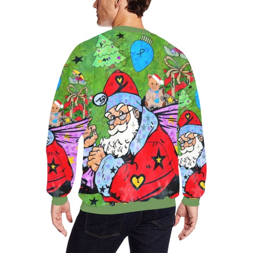 Christmas 2021 by Nico Bielow All Over Print Crewneck Sweatshirt for Men (Model H18)