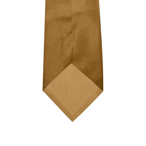 Brown gradient geometric mesh pattern Custom Peekaboo Tie with Hidden Picture