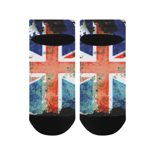 Extreme Grunge Union Jack Flag Men's Ankle Socks