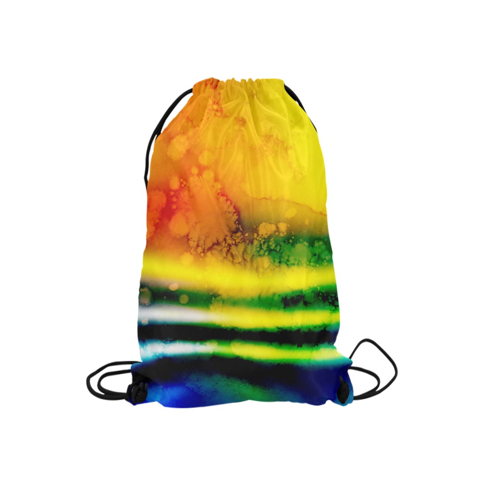 Watercolor 1 Small Drawstring Bag Model 1604 (Twin Sides) 11"(W) * 17.7"(H)