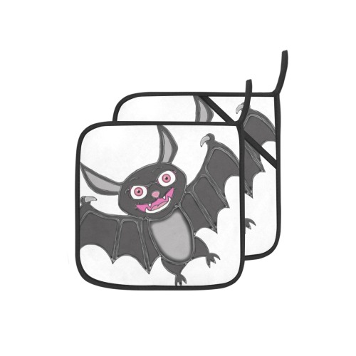 Cute Halloween Bat Pot Holder (2pcs)