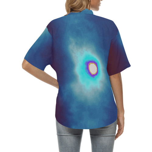 Dimensional Eclipse In The Multiverse 496222 All Over Print Hawaiian Shirt for Women (Model T58)